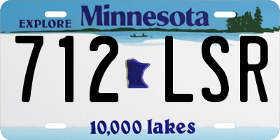 MN license plate 712LSR