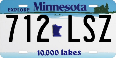MN license plate 712LSZ