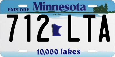 MN license plate 712LTA