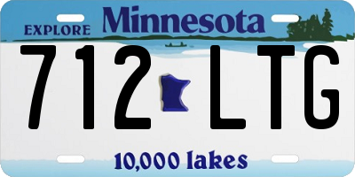 MN license plate 712LTG