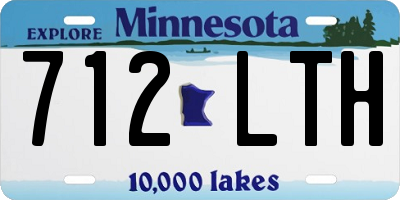 MN license plate 712LTH