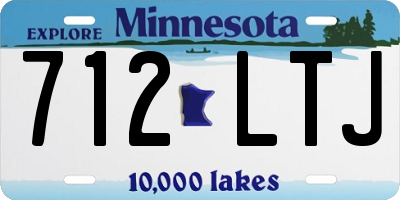 MN license plate 712LTJ