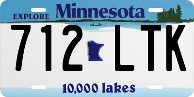 MN license plate 712LTK