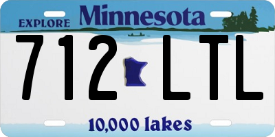 MN license plate 712LTL