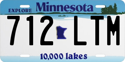 MN license plate 712LTM