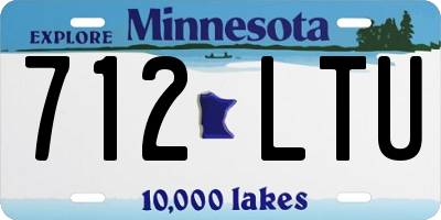 MN license plate 712LTU