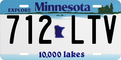 MN license plate 712LTV