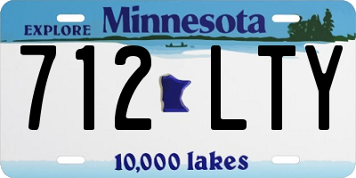 MN license plate 712LTY