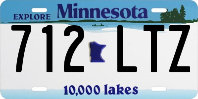 MN license plate 712LTZ