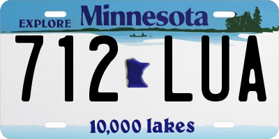 MN license plate 712LUA