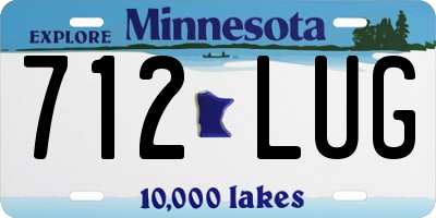 MN license plate 712LUG