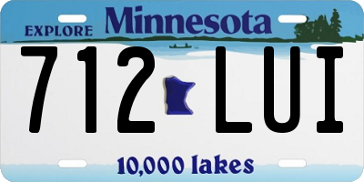 MN license plate 712LUI