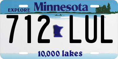 MN license plate 712LUL