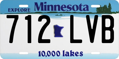 MN license plate 712LVB