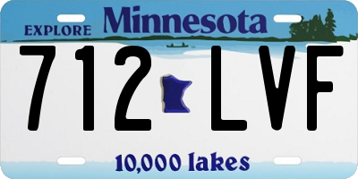 MN license plate 712LVF