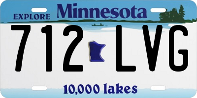 MN license plate 712LVG