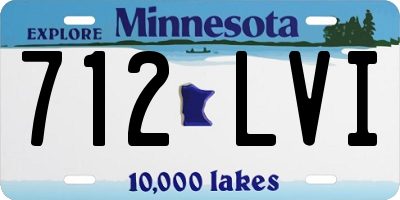 MN license plate 712LVI
