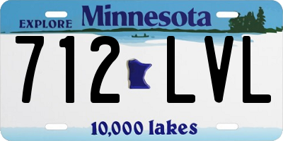 MN license plate 712LVL