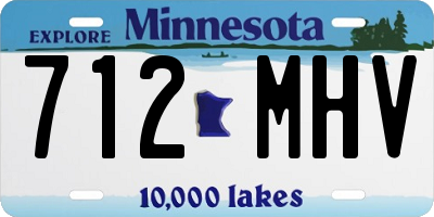 MN license plate 712MHV