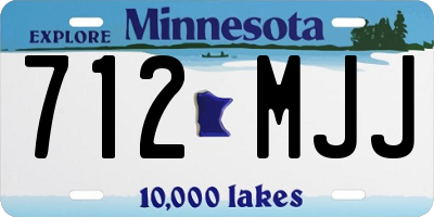 MN license plate 712MJJ