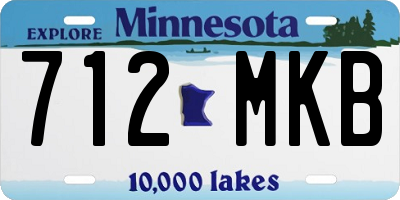 MN license plate 712MKB