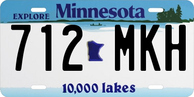 MN license plate 712MKH