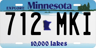 MN license plate 712MKI