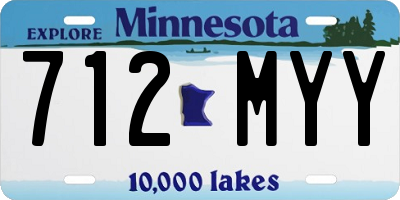 MN license plate 712MYY