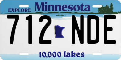 MN license plate 712NDE