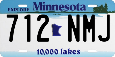 MN license plate 712NMJ