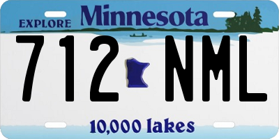 MN license plate 712NML
