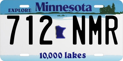 MN license plate 712NMR