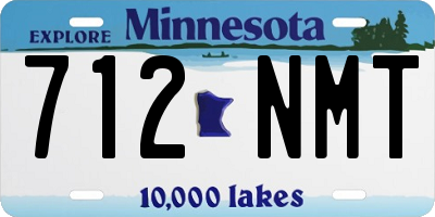 MN license plate 712NMT