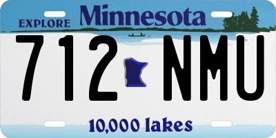 MN license plate 712NMU