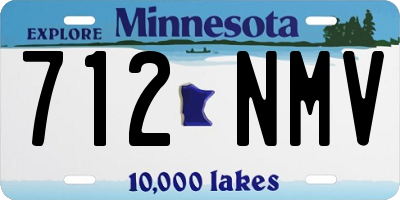 MN license plate 712NMV