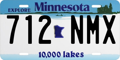 MN license plate 712NMX