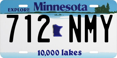 MN license plate 712NMY