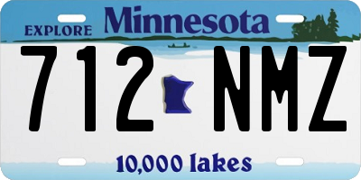 MN license plate 712NMZ