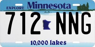 MN license plate 712NNG