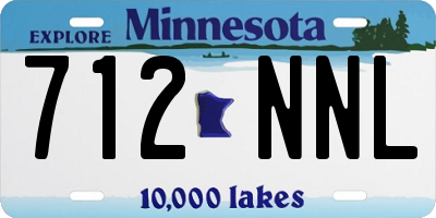 MN license plate 712NNL