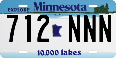 MN license plate 712NNN