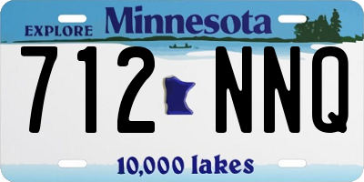 MN license plate 712NNQ