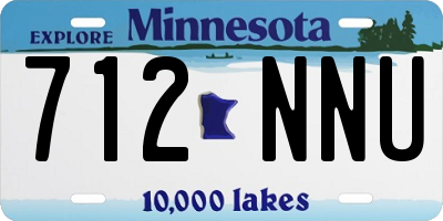 MN license plate 712NNU