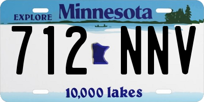 MN license plate 712NNV