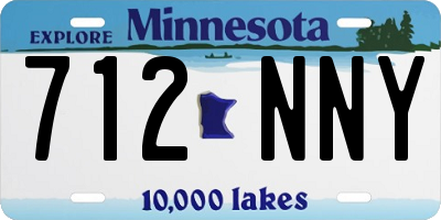 MN license plate 712NNY