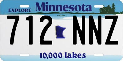MN license plate 712NNZ
