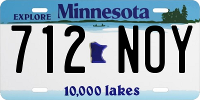 MN license plate 712NOY