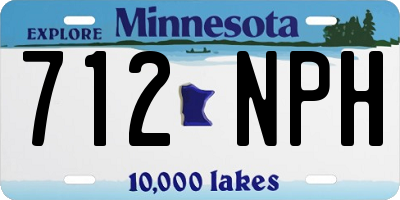 MN license plate 712NPH