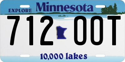 MN license plate 712OOT