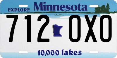 MN license plate 712OXO